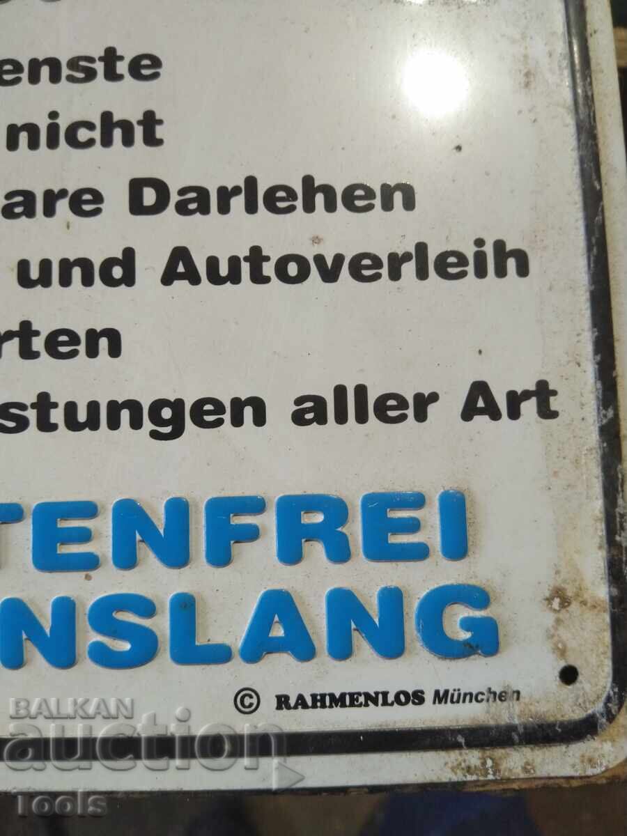 Ρετρό ταμπέλα με τιμή € 1.00 | 1.96 BGN