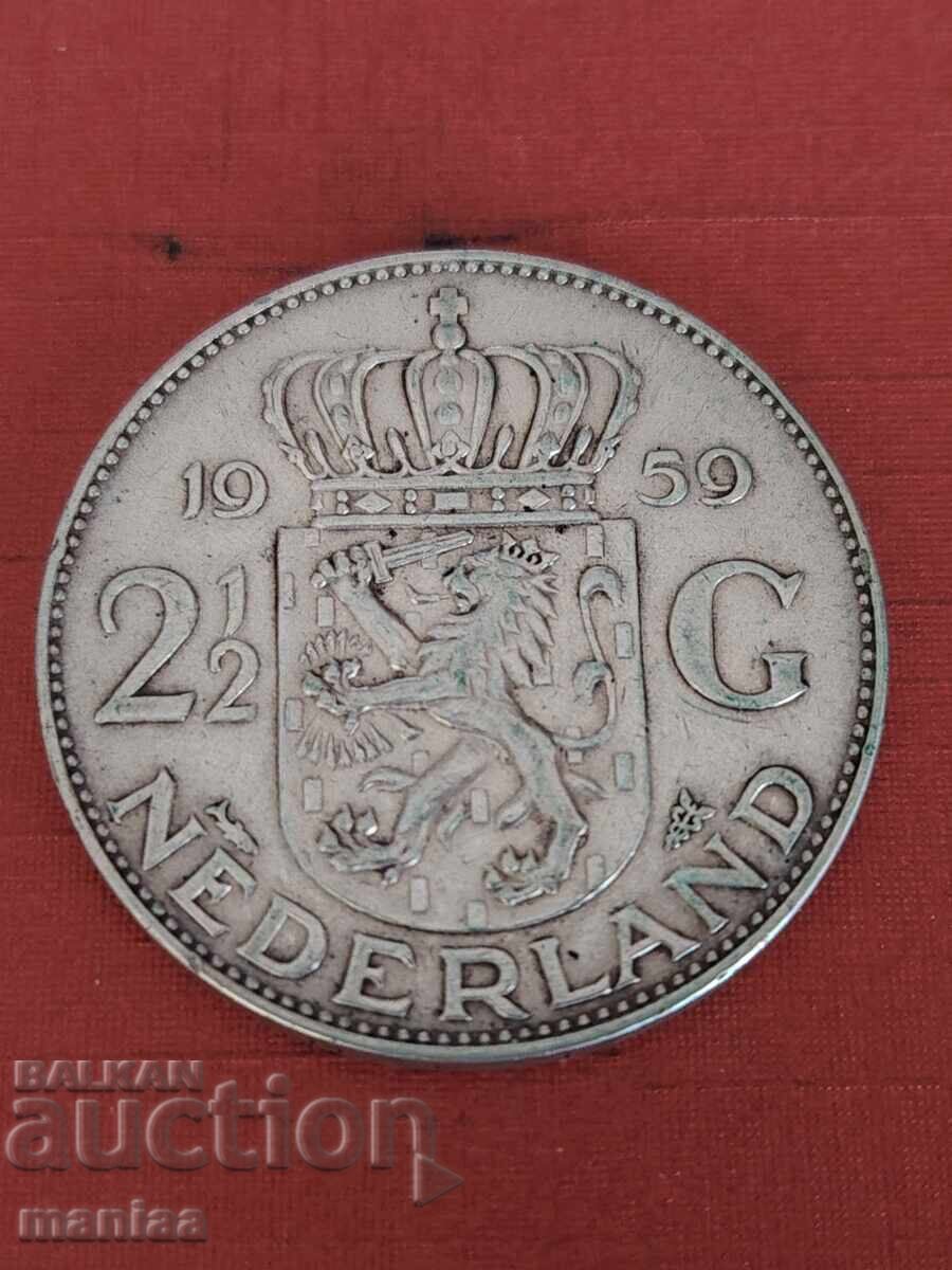 2 1/2 Guldeni 1959 Argint cu preț € 30.00 | 58.68 BGN
