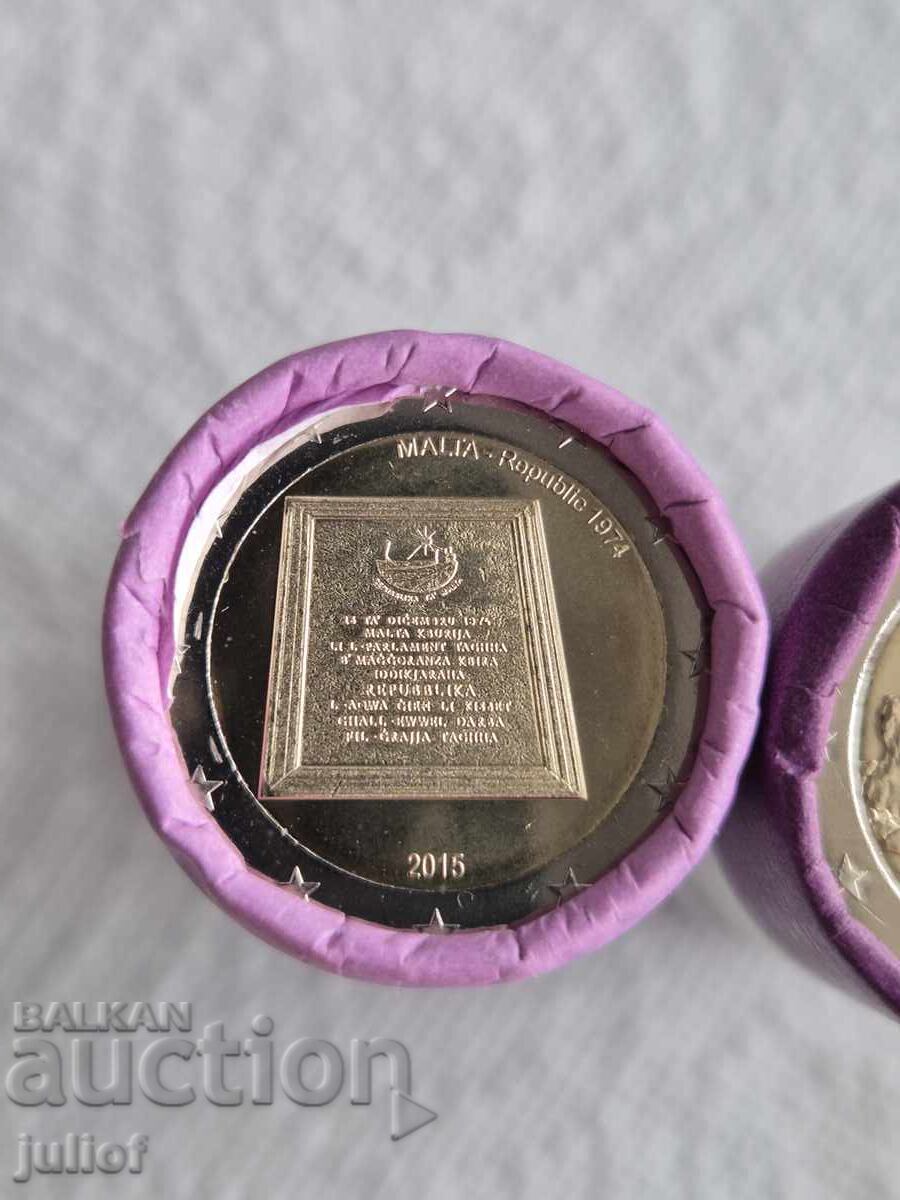 2 Euro Malta - 2015 - Republic UNC (from roll)