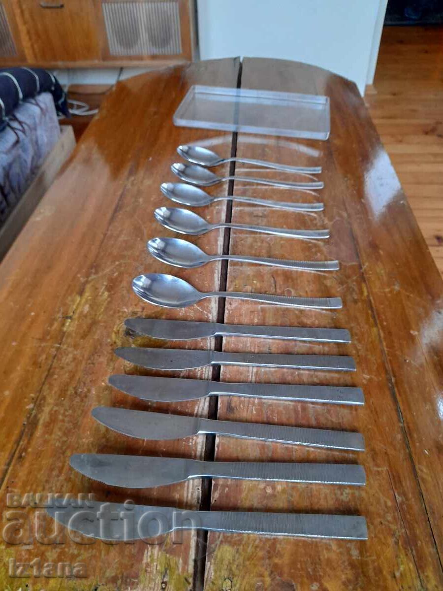 Auction  Vintage Russian cutlery set