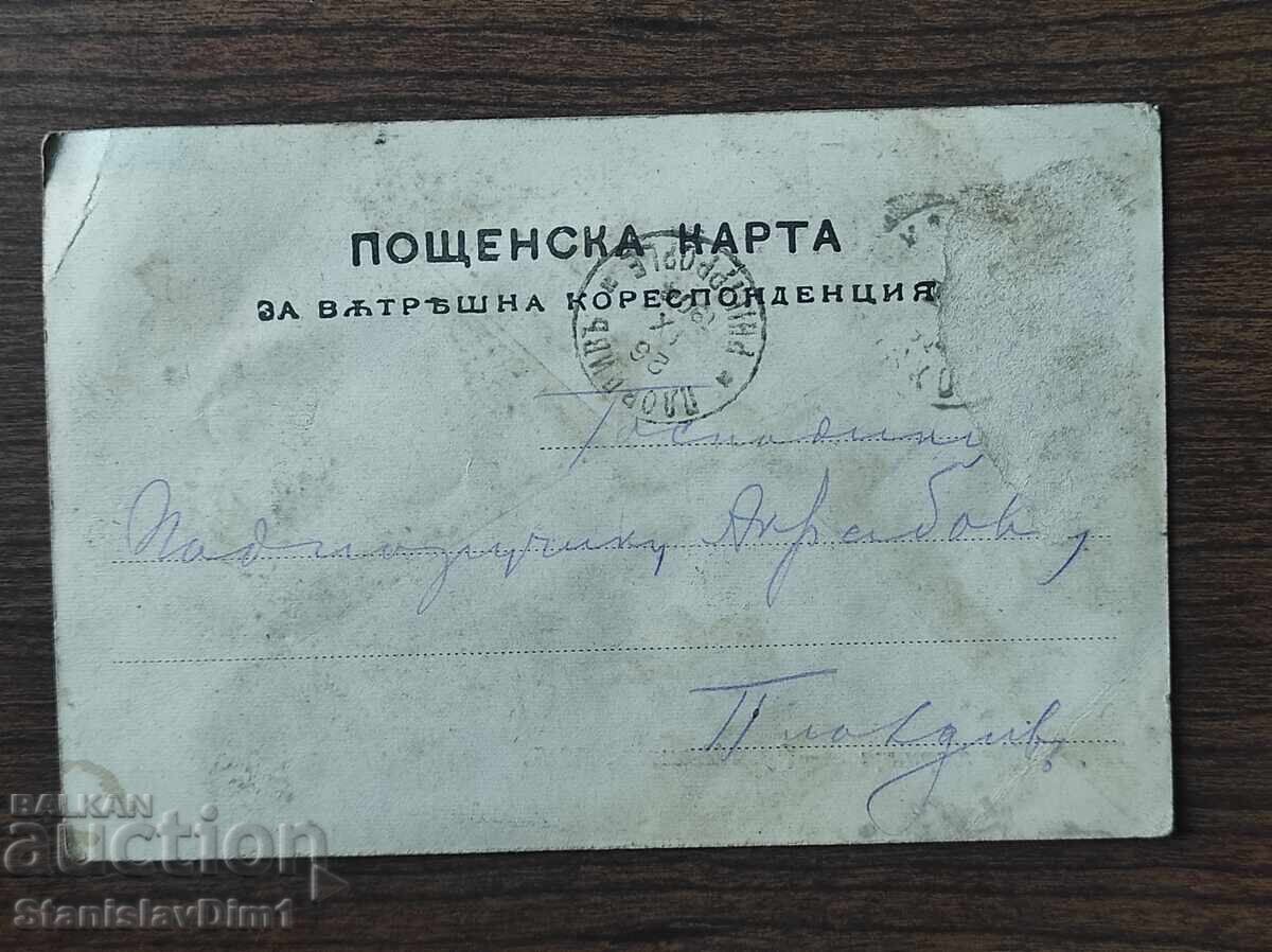 Аукцион Пощенска Карта Царство България - Хасково, Градската градина