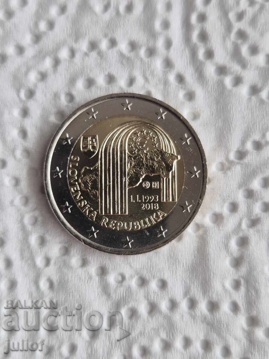 2 Euro Slovakia - 2018 - Republic UNC (from roll)