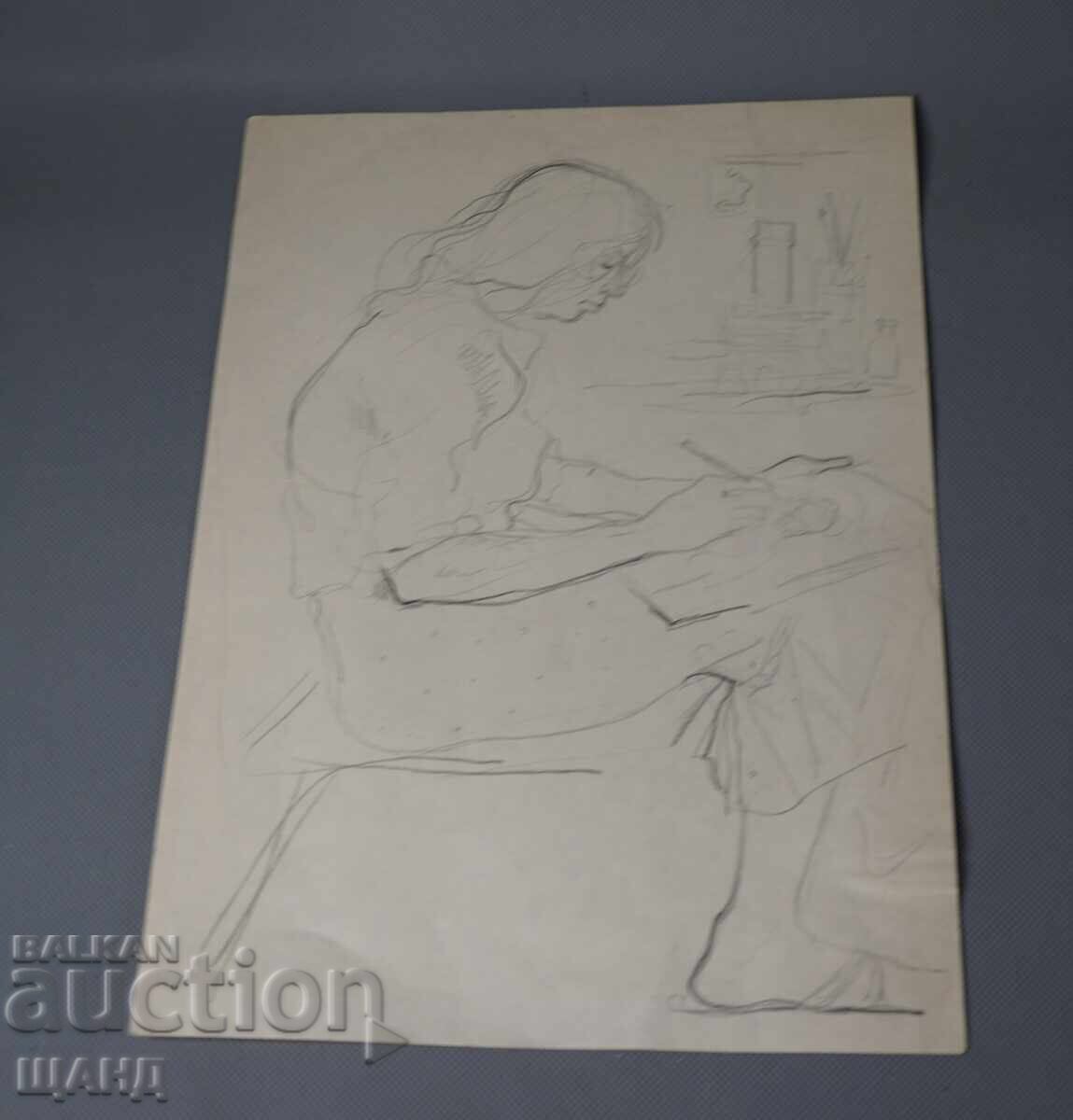 Old Master drawing painting pencil