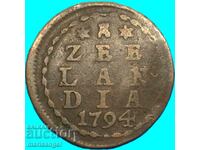 1 Cent 1794 Olanda 1 Duit Zeeland