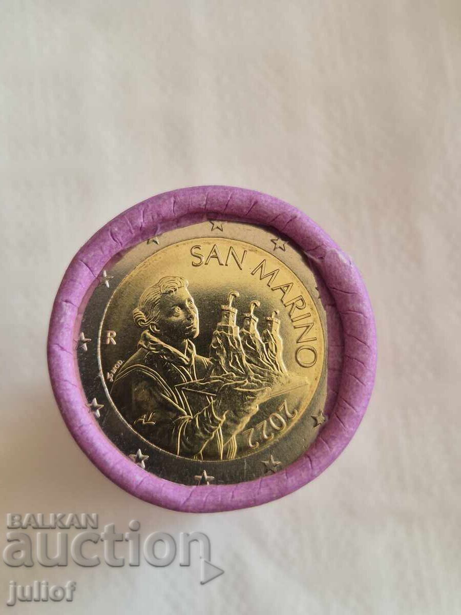 2 Euro San Marino - 2022 - National UNC (roll) rarer