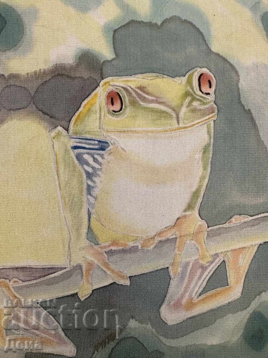 Δημοπρασία Silvia Hristova πίνακας σε μετάξι