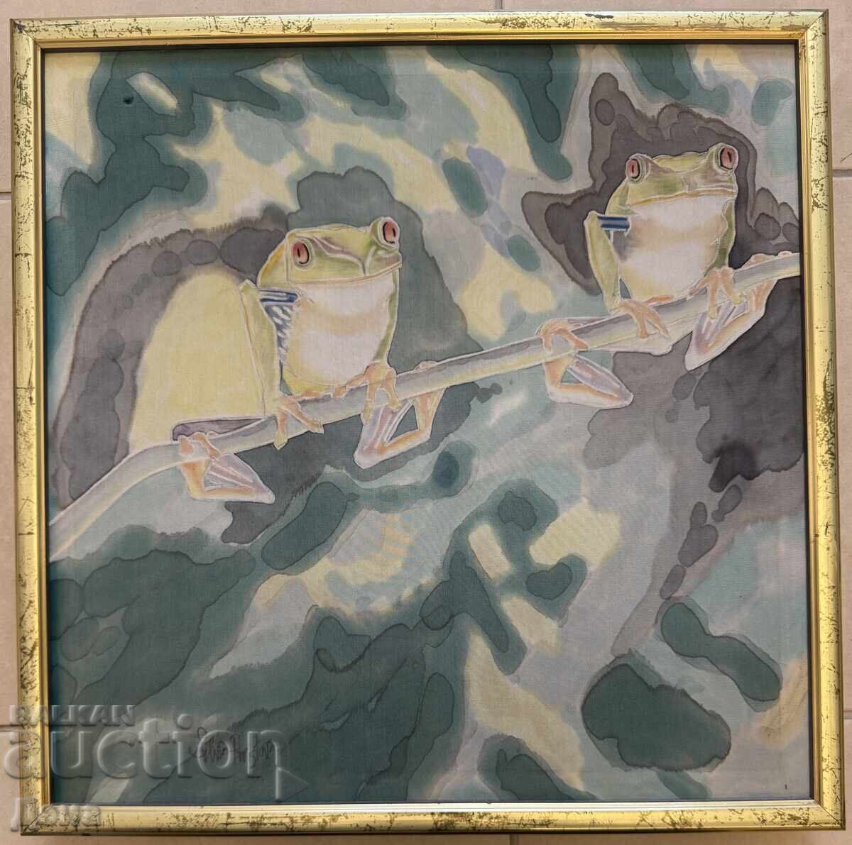 Silvia Hristova πίνακας σε μετάξι