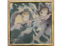 Silvia Hristova πίνακας σε μετάξι