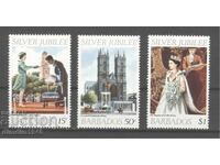 Barbados - Regina Elisabeta, serie completă, neștampilată