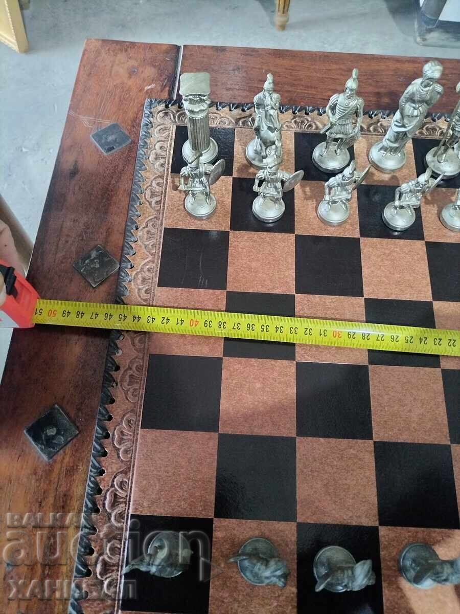 VERY BEAUTIFUL CHESS SET WITH METAL PIECES - 6