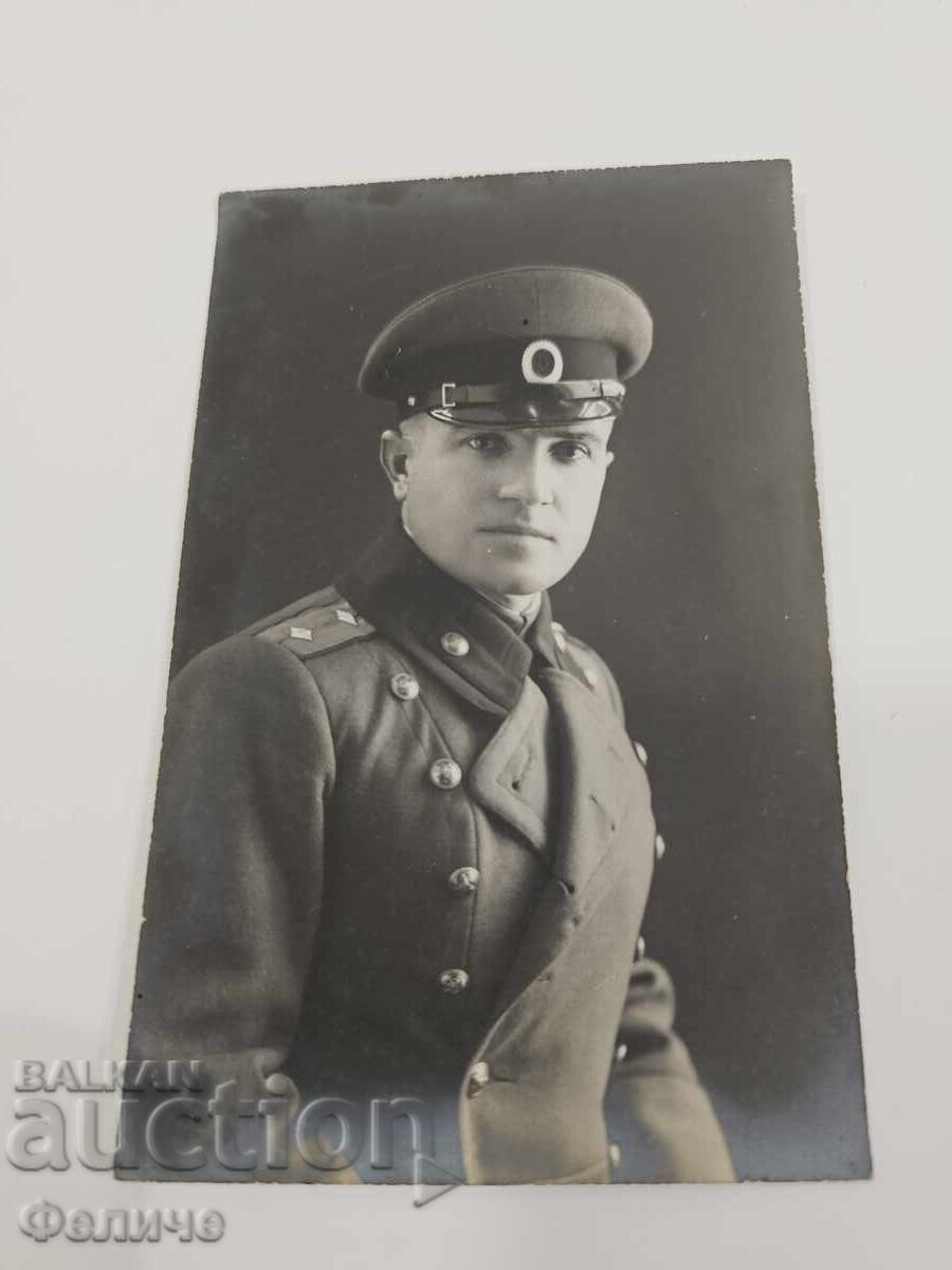 Carte poștală regală cu ofițer din infanterie