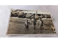 Photo San Remo Three children in the sea
