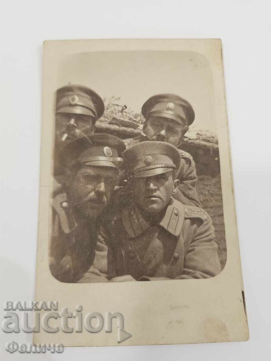 Σπάνια φωτογραφική κάρτα αξιωματικοί - Φρουριακό Πυροβολικό