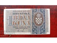Croația 1 kuna 1942 aUNC