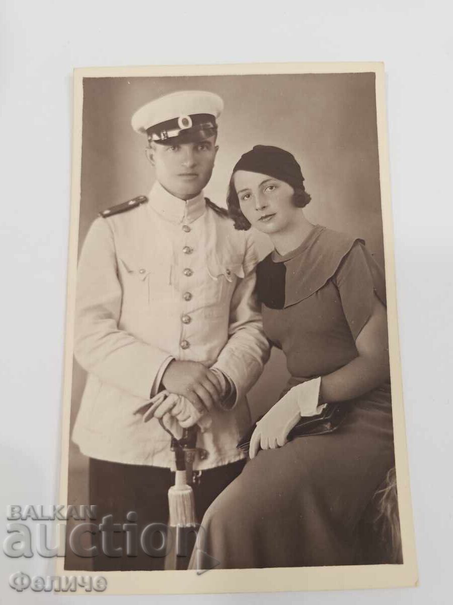 Българска царска фото картичка  - Офицер със сабя с цена € 12.00 | 23.47 лв.