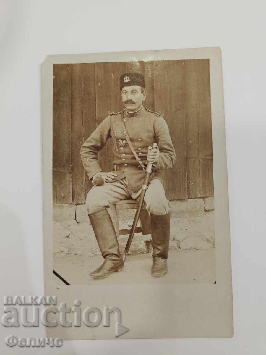 Σπάνια βουλγαρική βασιλική στρατιωτική φωτογραφική κάρτα - 1909 με τιμή € 18.00 | 35.21 BGN