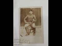 Σπάνια βουλγαρική βασιλική στρατιωτική φωτογραφική κάρτα - 1909