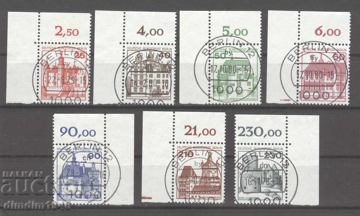 Germania "Berlin" - Mărci obișnuite - mărci de colț stânga sus și dreapta sus