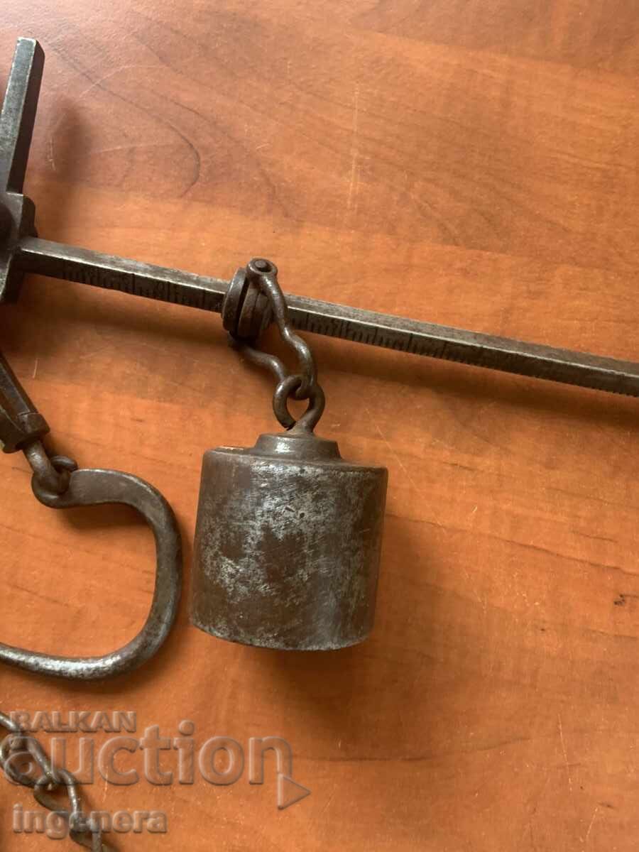 ΠΑΛΑΙΟΣ ΖΥΓΟΣ ΜΕ ΑΝΤΙΒΑΡΟ ΣΦΥΡΗΛΑΤΗ ΕΡΓΑΛΕΙΟ ΜΑΡΚΟΒ - 5