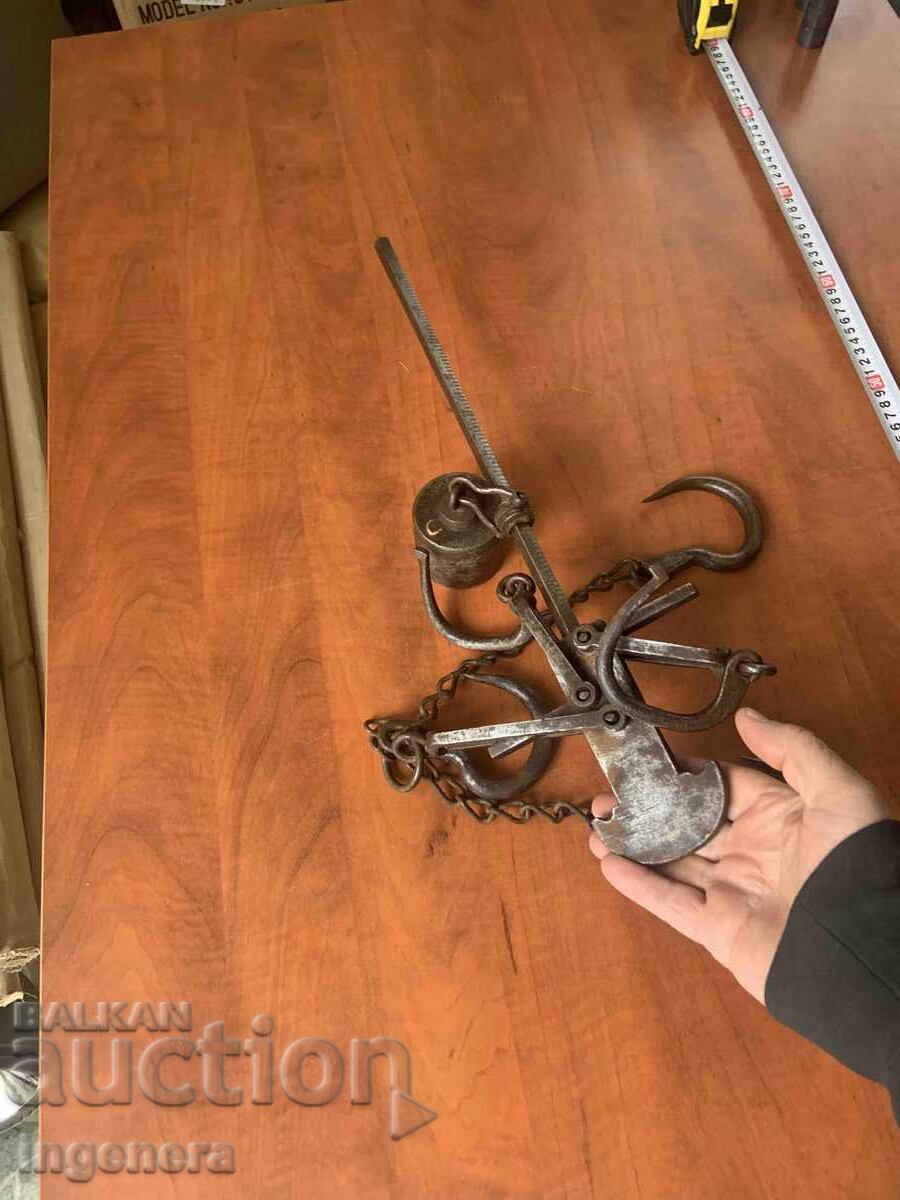 ΠΑΛΑΙΟΣ ΖΥΓΟΣ ΜΕ ΑΝΤΙΒΑΡΟ ΣΦΥΡΗΛΑΤΗ ΕΡΓΑΛΕΙΟ ΜΑΡΚΟΒ - 7