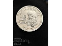 Medalie de argint dedicată lui Johannes Gutenberg, titlu 333