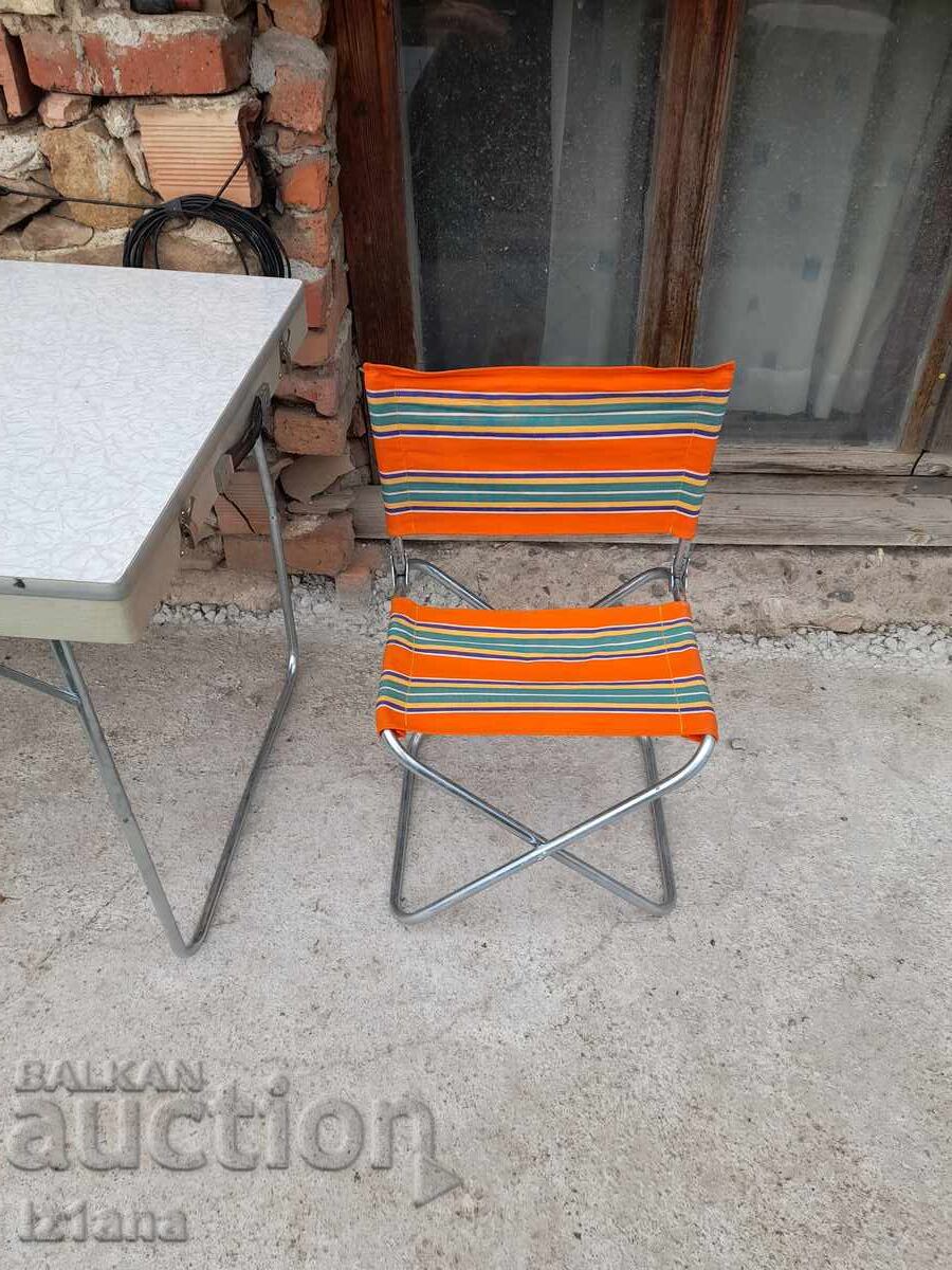 Παλιό σετ κάμπινγκ με τραπέζι και καρέκλες - 5