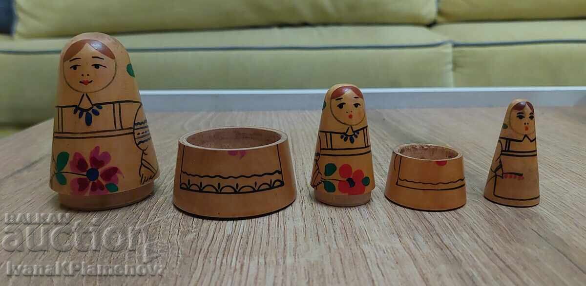Set păpuși Matrioșka Rusia 3 piese - 5