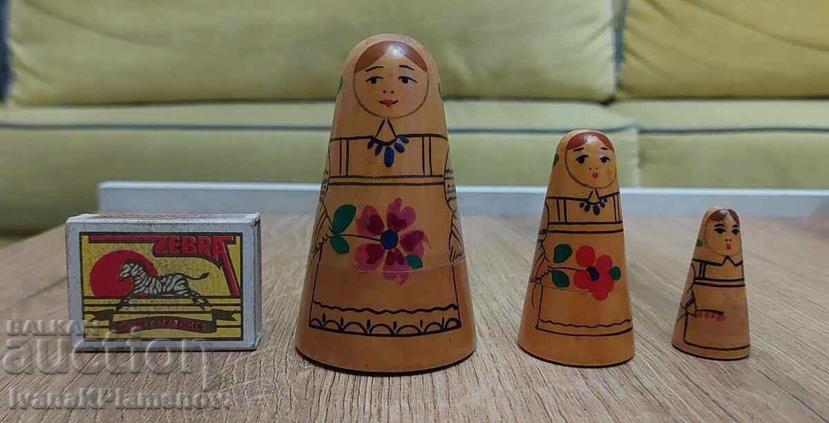 Set păpuși Matrioșka Rusia 3 piese - 7