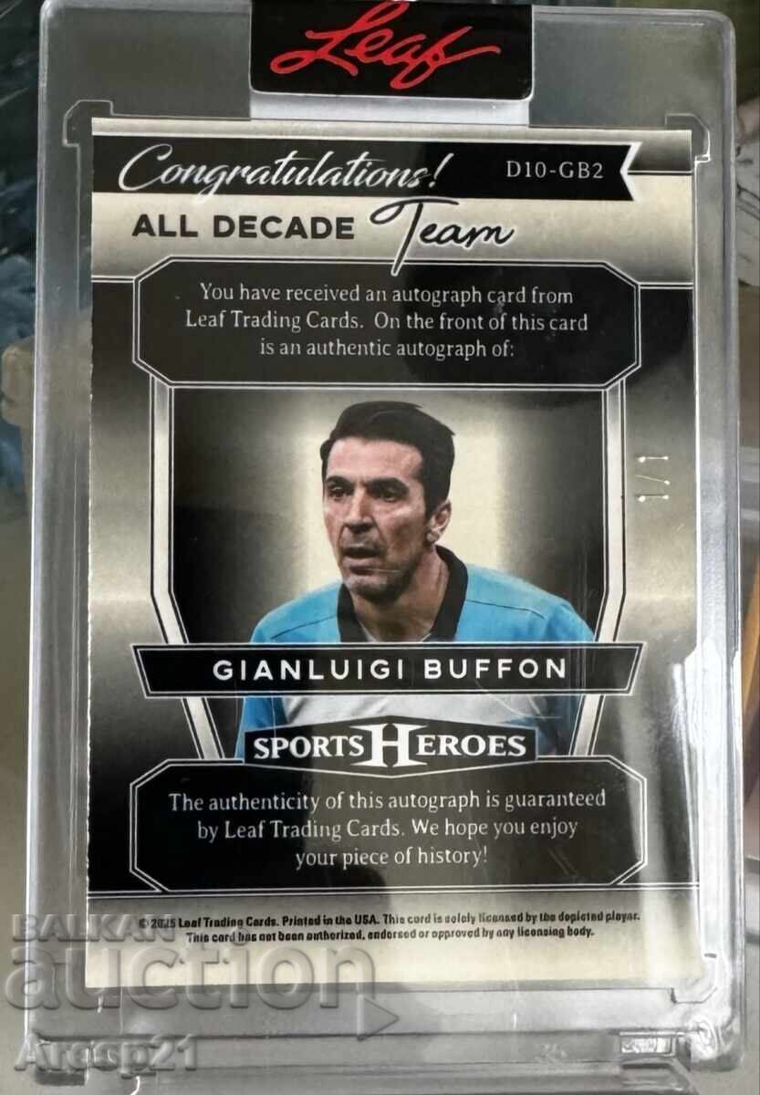 Card cu autograf Buffon cu preț € 175.00 | 342.27 BGN