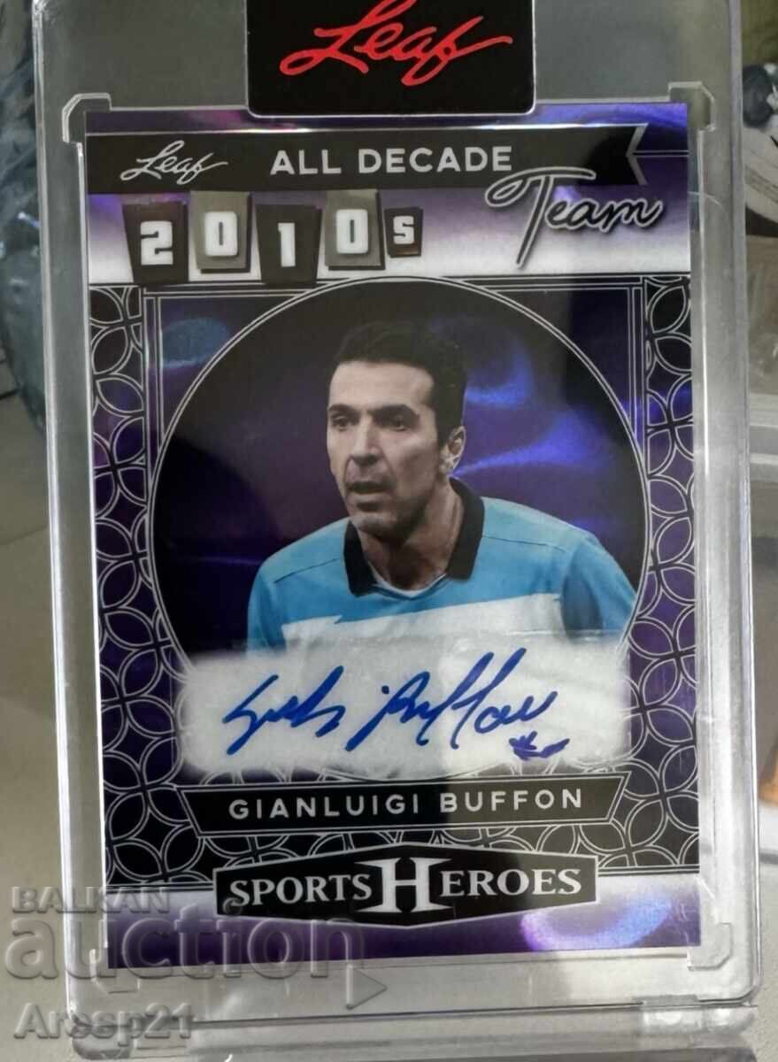 Card cu autograf Buffon
