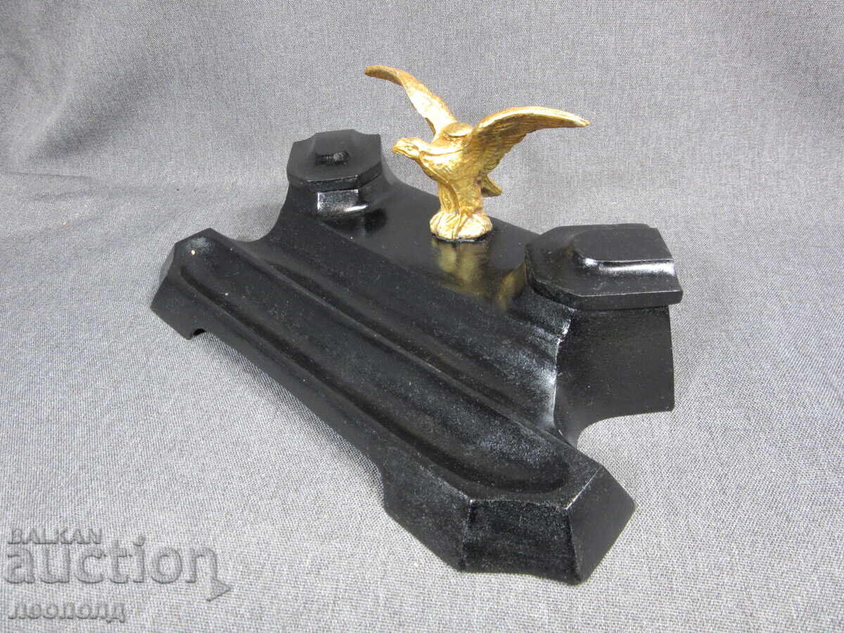 OLD RETRO METAL DESK INKWELL with price € 30.00 | 58.68 BGN