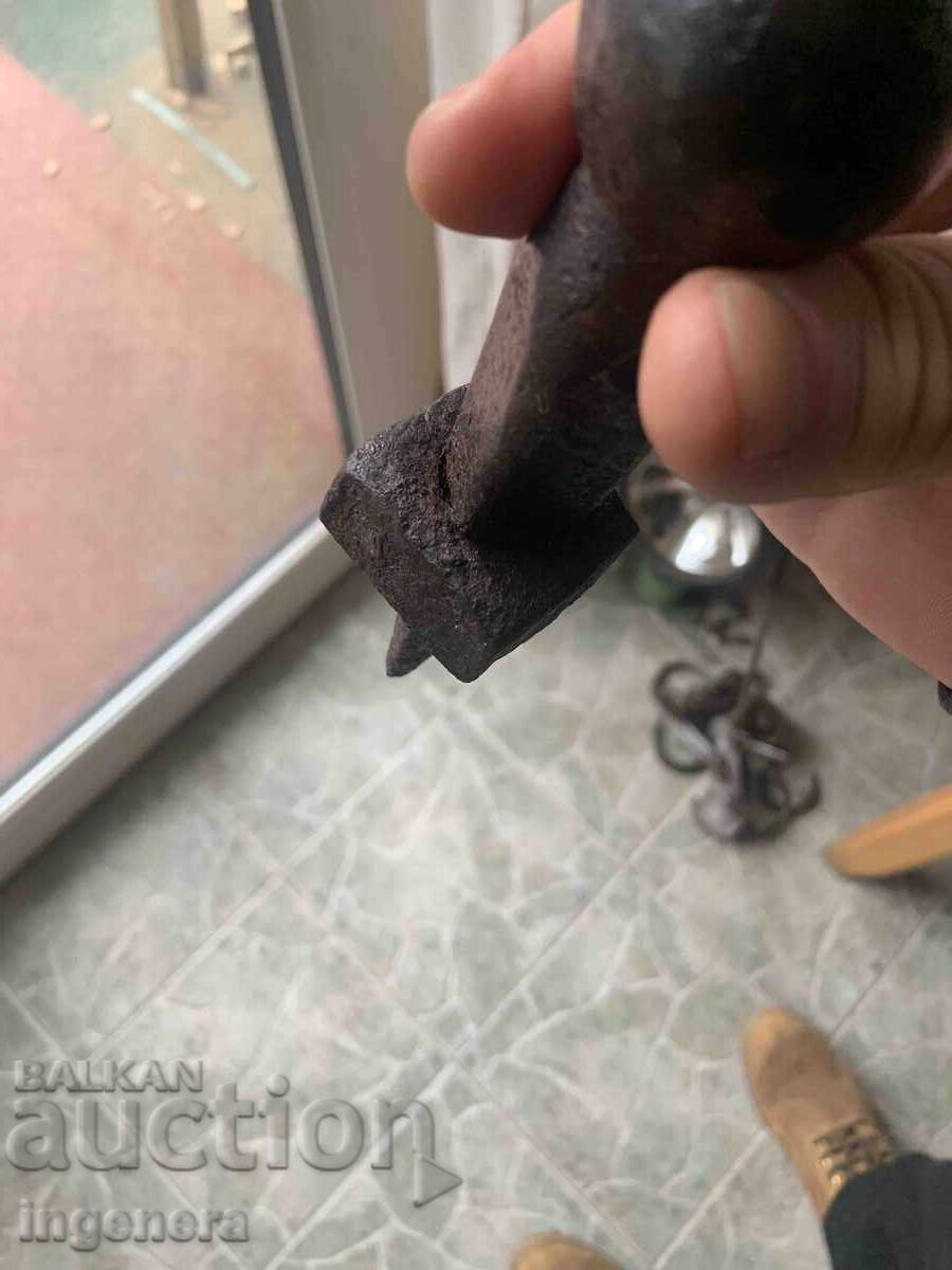 SCYTHE PEENING ANVIL OLD FORGED TOOL - 6