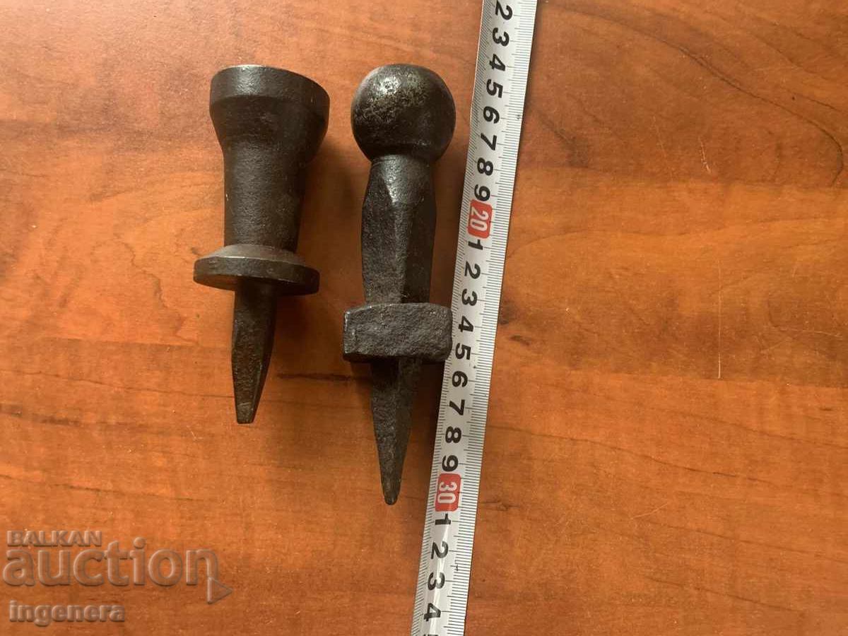 SCYTHE PEENING ANVIL OLD FORGED TOOL - 7