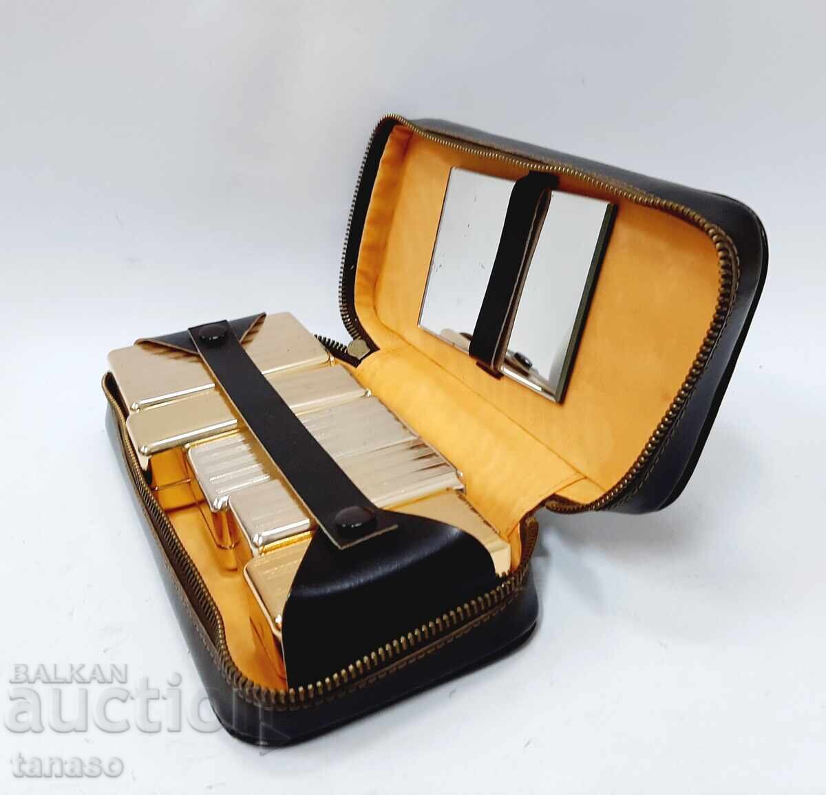 Παράδοση Ρετρό σετ ξυρίσματος, νεσεσέρ ταξιδιού (15.4)