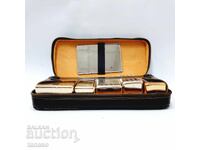 Ретро бръснарски комплект, тоалетен пътнически несесер(15.4)