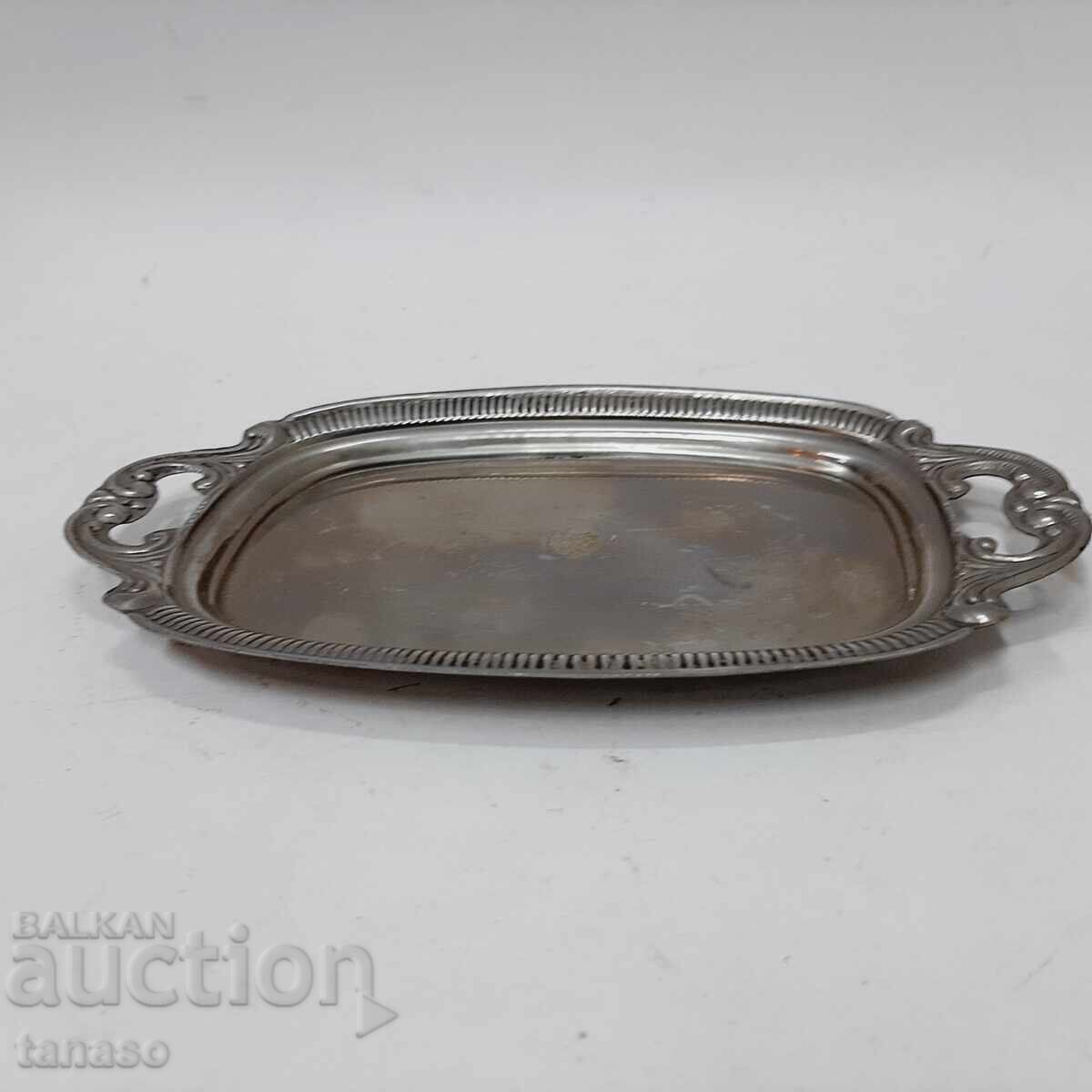 Παράδοση Μικρός vintage επάργυρος δίσκος (15.4)