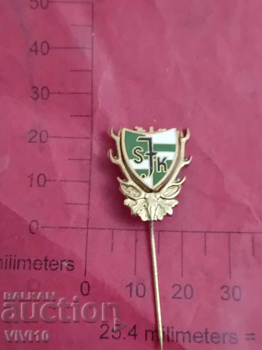 Hunting badge, Saxony, enamel