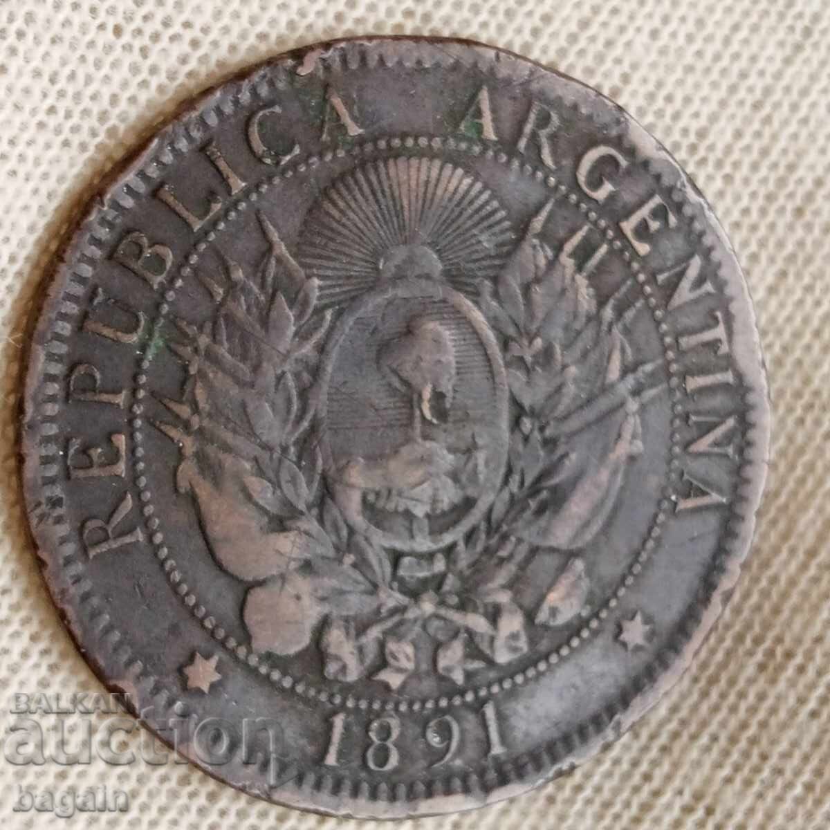 Αργεντίνικο νόμισμα του 1891 με τιμή € 20.00 | 39.12 BGN