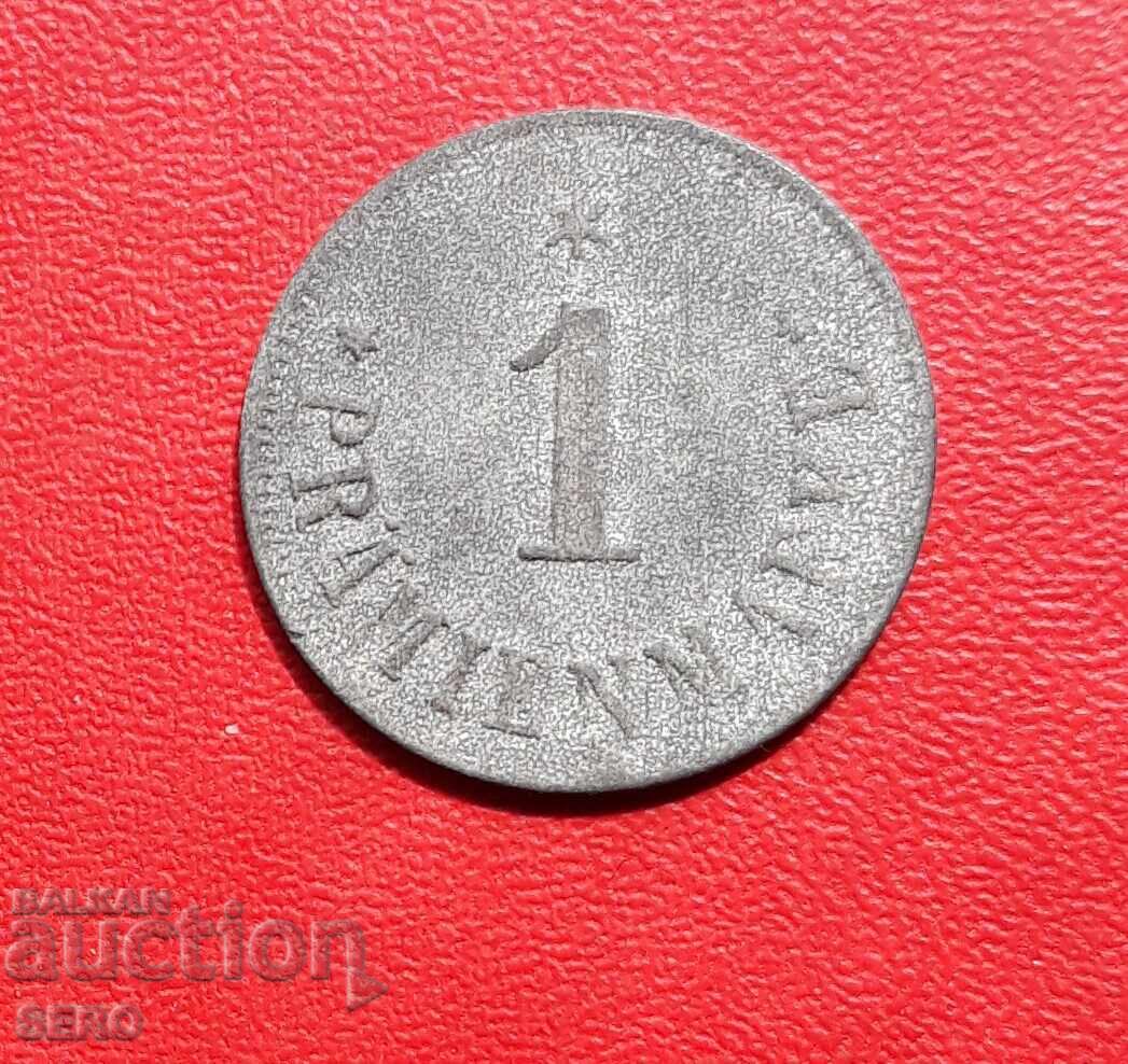 Германия-Баден-Вюртенберг-Швенинген-1 марка 1917