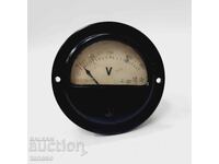 Παλαιό κυκλικό βολτόμετρο βακελίτη 0-250 V (8.5)
