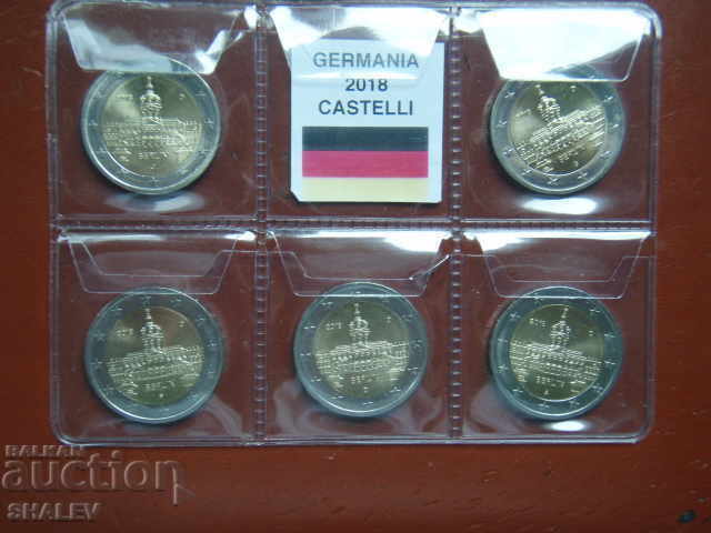 2 Euro 2018 Germania (A, D, F, G, J) "Berlin" - Unc cu preț € 22.89 | 44.77 BGN