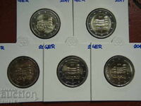 2 Euro 2017 Germany "Rhineland" A,D,F,G,J /Germany/ - 2 euro