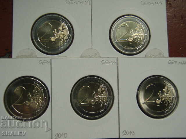2 Ευρώ 2010 Γερμανία "Βρέμη" A,D,F,G,J /Γερμανία/ - 2 ευρώ - 6
