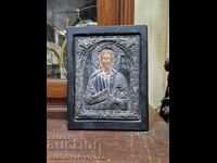Excelentă icoană antică de argint cu certificat