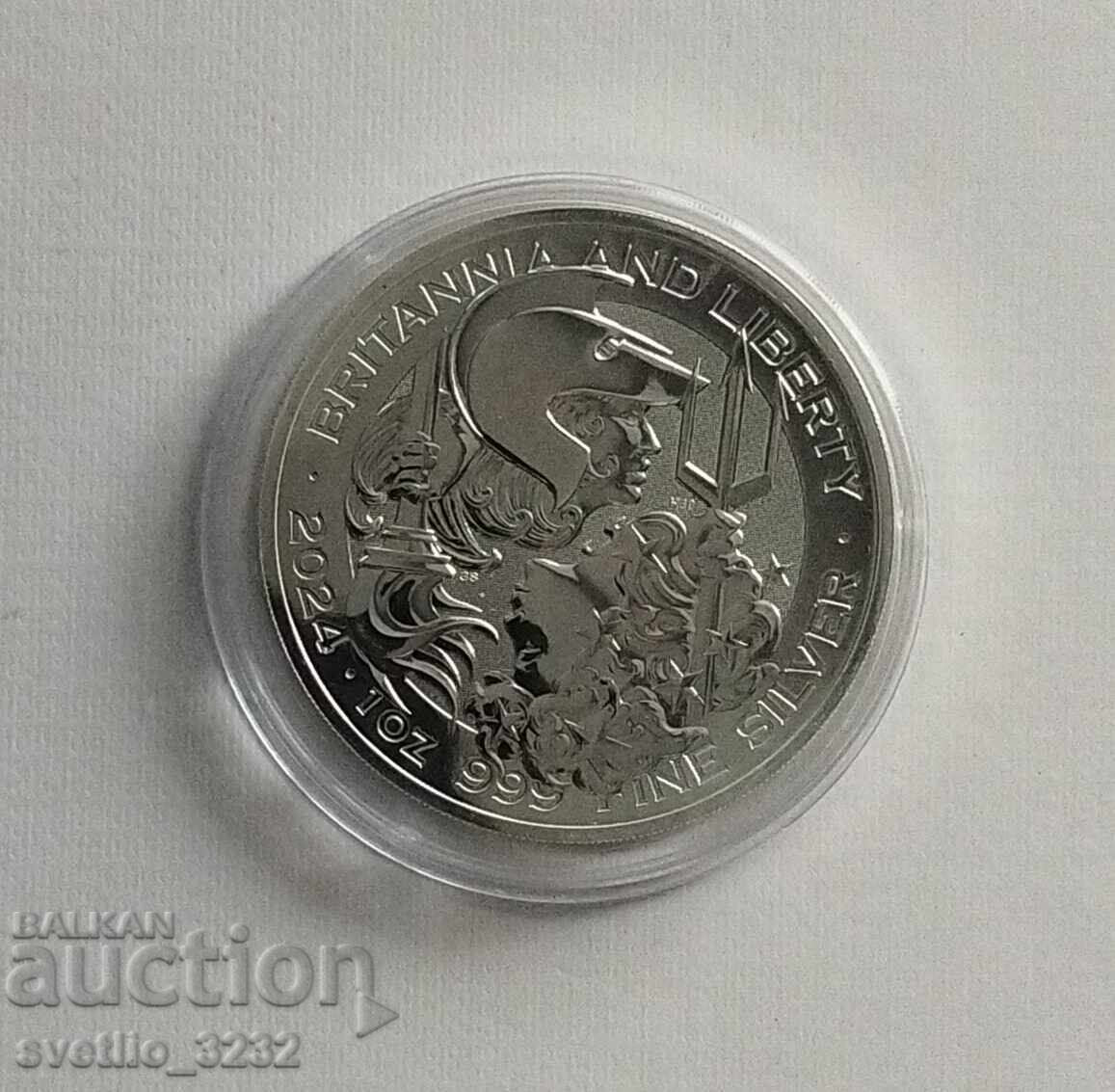 Ασήμι 1 OZ 2024 Βρετανία