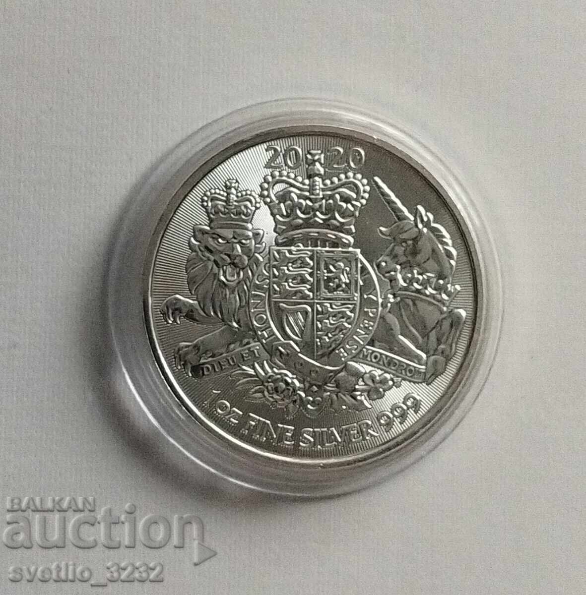 Argint 1 OZ 2020 Britannia