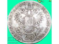 20 Kreuzer 1828 Austria E - Carlsburg Francis silver