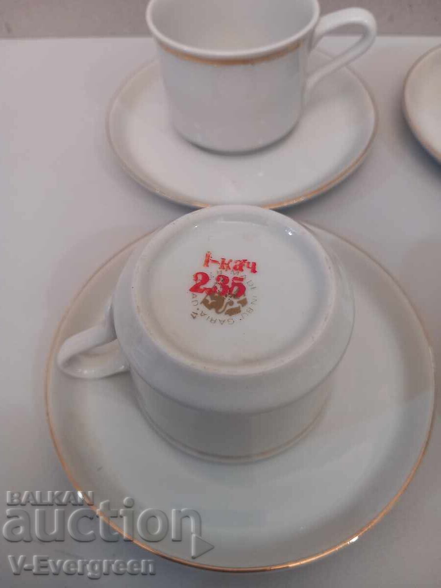 4 cești de cafea porțelan socialist Razgrad - 5