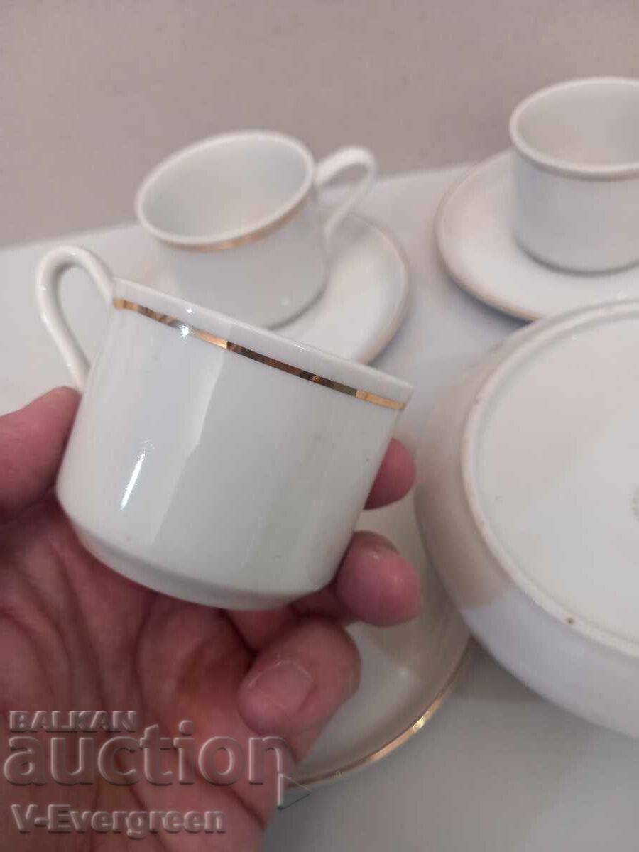 4 cești de cafea porțelan socialist Razgrad - 6
