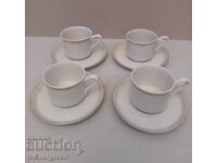 4 coffee cups socialist porcelain Razgrad